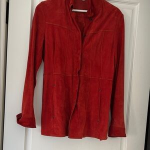 Red Jacket Women's Classic Red Leather Coat